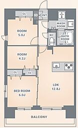 台東区下谷2丁目マンション 3LDKの間取図画像