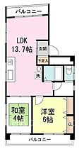 田柄ハウス 401 ｜ 東京都練馬区田柄２丁目33-13（賃貸マンション2LDK・4階・55.39㎡） その2