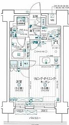 デュオステージ海老名II 1LDKの間取図画像