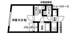 カメリア高円寺 1Kの間取図画像