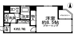 NSビル2 2階1Kの間取り