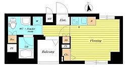 パトゥーロ御徒町チッタ ワンルームの間取図画像