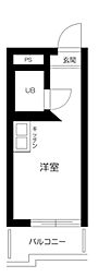 TOP中野第2 ワンルームの間取図画像