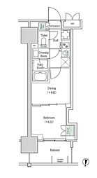 ブルックサイドレジデンス木場 2Kの間取図画像