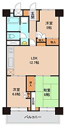 シティコープ西葛西 3LDKの間取図画像