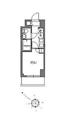 アラート横濱桜木町I 1Kの間取図画像