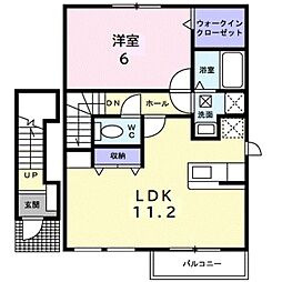 エイムヴィレッジ湘南2 1LDKの間取図画像