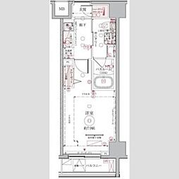 CREVISTA板橋ときわ台 1Kの間取図画像
