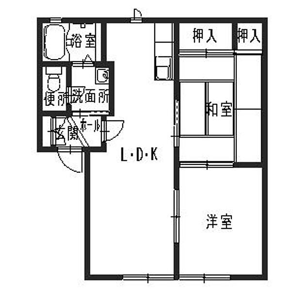 ディアス北新在家 A102｜兵庫県姫路市網干区北新在家(賃貸アパート2LDK・1階・50.78㎡)の写真 その2