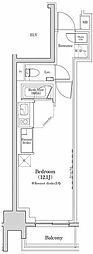 ザ・パークハビオ日本橋三越前 ワンルームの間取図画像