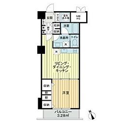 ライオンズマンション白金第3 1LDKの間取図画像