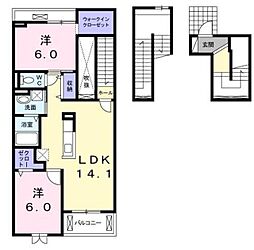 ルミナーレ綾瀬 2LDKの間取図画像