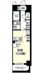 グランパール ワンルームの間取図画像