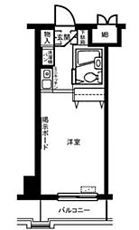 アバクス立川A棟 ワンルームの間取図画像