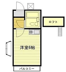 グレイスハイム保谷 1階1Kの間取り