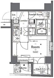 SYFORMEカンダ 1Kの間取図画像