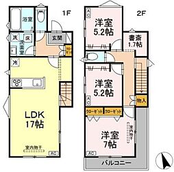 住吉町戸建1号棟 2階3LDKの間取り