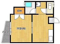 コーポサンセブン 1DKの間取図画像