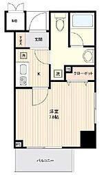 アプレシティ豊島園 1Kの間取図画像