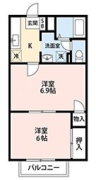 ソリアード・メゾン 2Kの間取図画像