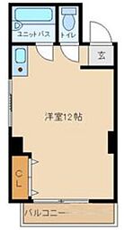 メゾン和田 2階ワンルームの間取り