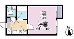 ビジュー野方 1Kの間取図画像