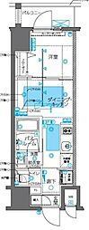 ZOOM神田 1DKの間取図画像