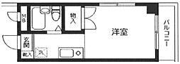 MGHILLS ワンルームの間取図画像