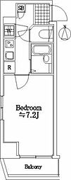 菱和パレス府中駅前 1Kの間取図画像