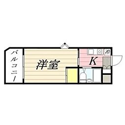 メゾン・ド・クラージュ ワンルームの間取図画像
