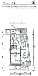 CionSANGEN-JYAYA 1DKの間取図画像