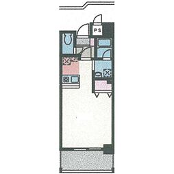 サンライズ仲町台 1Kの間取図画像