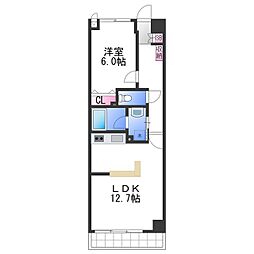 プールトゥジュール 1LDKの間取図画像