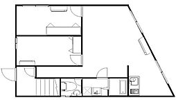 シエロ洗足 2階2LDKの間取り