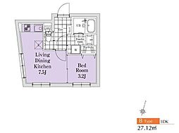 SOU高円寺3 1DKの間取図画像