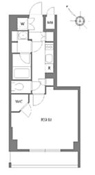 KDXレジデンス豊洲 1Kの間取図画像