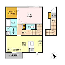 埼玉県さいたま市岩槻区美園東２丁目（賃貸アパート1LDK・2階・45.74㎡） その2