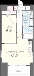 福信館 1LDKの間取図画像