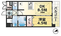 間取図画像 1DK