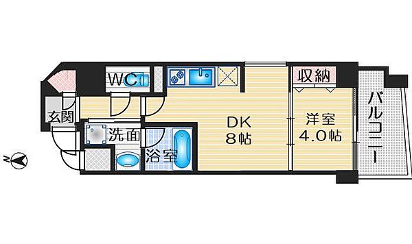 SK江坂 ｜大阪府吹田市豊津町(賃貸マンション1DK・4階・32.03㎡)の写真 その2