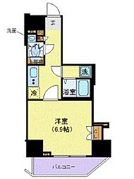 東京メトロ丸ノ内線 西新宿駅 徒歩5分の賃貸マンション 4階1Kの間取り