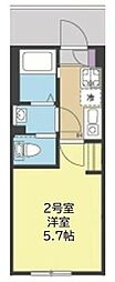 NORDUS AXIS(ノーダス アクシス) 1Kの間取図画像
