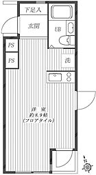 MSエステート 3階ワンルームの間取り
