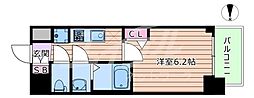 プレサンス東三国駅前グランクラス 1Kの間取図画像
