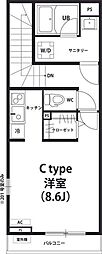 リブリ・ニュー・ホビー ワンルームの間取図画像