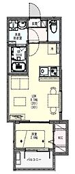 KLEIS春日部2 1LDKの間取図画像
