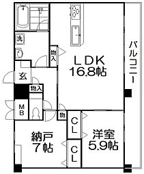 間取図画像 1SLDK