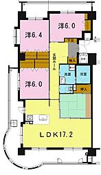 ニューガイア空港通り 4LDKの間取図画像