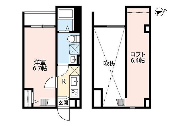 大阪府東大阪市桜町(賃貸アパート1K・2階・22.00㎡)の写真 その2