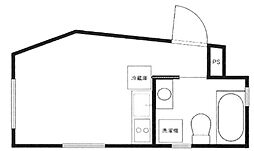 yh bldg 1階ワンルームの間取り